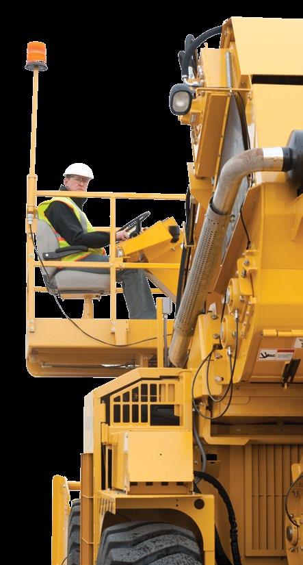 oscillating push rollers enable efficient truck unloading and transition Dual side ground level hopper controls enhance coordination between operator, ground crew, and truck drivers System