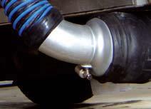 Exhaust hose with integrated compressed air hose 4 exhaust hose for easy operation.