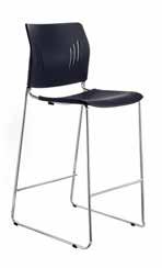 25 W x 22 D x 44 H Seat: 18.5 W x 17.5 D x 30 H (non-stacking) List $229 Agenda Plus Stacking Chair Model No.