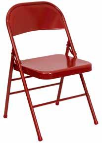 5 H List: $59 Per Chair Boxed and sold 4 per carton. Carton List: $236 Special Order in: Red, Grey, Beige Metal Folding Chair Model No.