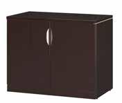 Storage Cabinet with 2 adjustable shelves Modern Locking Recessed Handle.