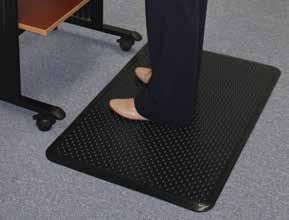 ea **Items ESR 121826, ESR 131823 and ESR 131826 have a one-year limited warranty Accessories Sit or Stand Mat Innovative Fold Dual purpose mat for sit-or-stand desks Roll with ease on the chair mat