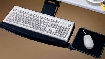 EZ0021 Deluxe Keyboard Tray with Adjustable Mouse Surface and Padded Wristrest List $199 B.