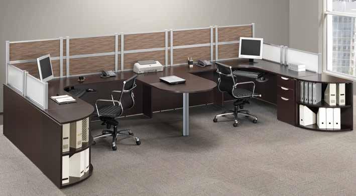 Desk mounted panels Panels Effective time management often requires a delicate balance between privacy and interaction with colleagues.