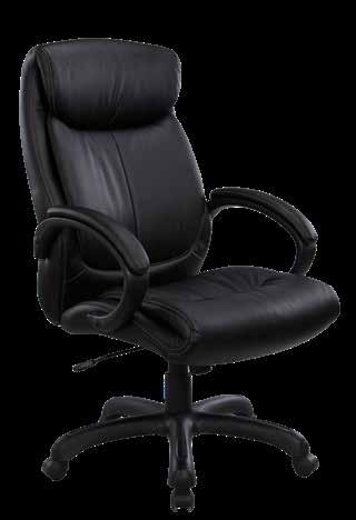 10311 Stocked in Black Bonded Leather. Overall: 25.6 W x 27.75 D x 38.75-41.5 H Seat: 21 W X 21.5 D x 18.5-21.25 H List $509 A B C D E A B C D E Dakota Series Dakota Executive Chair Model No.