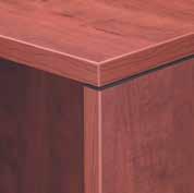 on all exposed edges Choice of laminate finishes