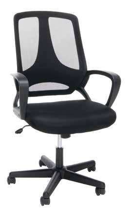 mesh Wise Series Wise Mesh Back Task Chair Model No. XSL1149 Stocked in Black, Red, Blue, Green or Purple Mesh with Fabric Seat. Back: 17.75 W x 18.75 H x 35.5-39.25 H Seat: 19.5 W x 18.5 D x 17.
