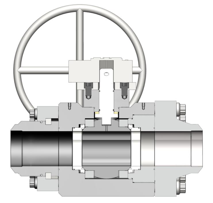 Trunnion Ball Valves The second of the main types, the Trunnion Ball Valve, derives its name from two trunnion blocks mounted (1 ea.) directly on top and bottom of the ball.
