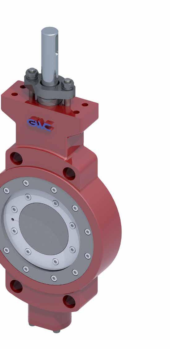 The GWC Triple Offset Butterfly valve offers a metal-to metal seating design that can provide the user with an alternate design to the traditional gate valve while offering the user: n Lower weight