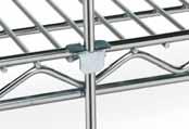 SUPER ERECTA SHELVING ACCESSORIES Rods and Tabs 10.04 Form side and back enclosures for a shelving unit. Can also serve as uniform dividers within unit by passing through shelves from top to bottom.