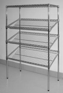 SPECIALTY SHELVING Slanted Shelf ~ Allow maximum visibility and accessibility. Product restocking is fast and easy.