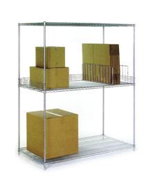 EXTRA WIDE WIRE SHELF MAXEL Extra Wide Wire Shelf ~ Durable 30 and 36 Width Wire Shelving is reinforced for extra-strength with three trusses design enables shelf heavy capacity load.