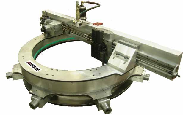 MM1080ie 29 12-157 (0-4000mm) Internal and external mounting 3 continuous groove facing / boring feeds Quick set base Orbital milling (optional) A unique new concept in flange facing with the machine