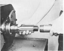 counterbore towards the front.