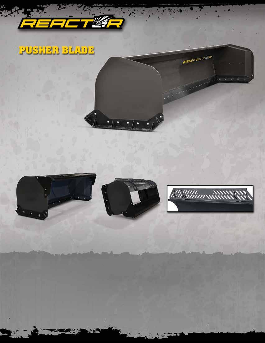 Pile it fast and high with the AMI Reactor Pusher Blade. Simply connect the Pusher to your loader using a quick coupler and get ready to gather and push using the boxed endplates for maximum volume.