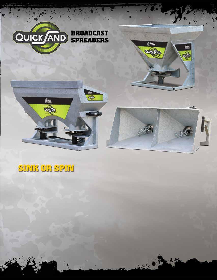 HS100 HS200 Don t let bad winter weather bring you down. Make quick work of spreading sand and salt on icy roads and walkways with the AMI QuickSand.