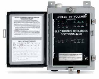 Reclosing Sectionalizers Joslyn Hi-Voltage Reclosing Sectionalizers for Automatic Sectionalizing No batteries required!