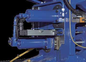 The centralized lubrication system for less grease consumption.