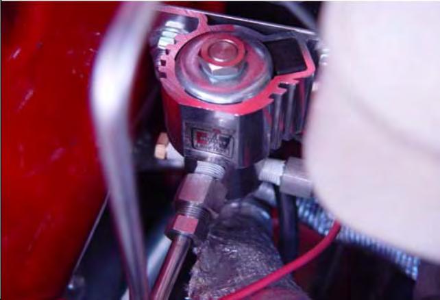 10. Recommended Installation Method: Thread the Hurst Roll Control brake line into the Master Cylinder, however do not completely tighten fitting at this time to allow for minor adjustments.