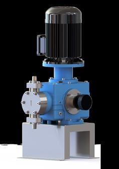 The Encore 700 Diaphragm Metering pump is driven by a rotating crankshaft.