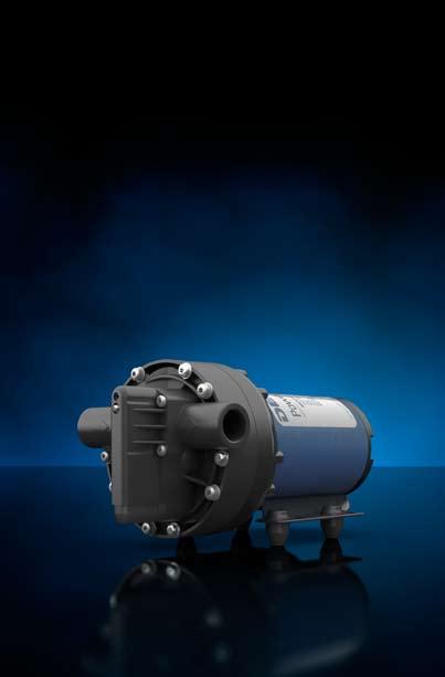 10 5800 FLO Diaphragm Pump - Models from 3.0 to 5.0 GPM - 100 PSI Max. - 12 Volt DC - Self Priming - Inlet / Outlet: 1 2 in.