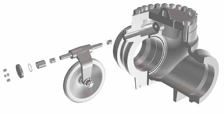 DESIGN FEATURES The secret to the TOM WHEATLEY swing check valve s success is simplicity.