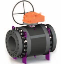 This feature is on both Trunnion and Floating type valves Cradle / Feet OMB valves are equipped with Cradle/feet as