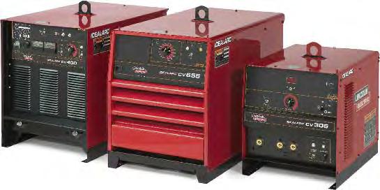 MIG & FCAW: INDUSTRIAL WELDERS Idealarc CV-305, CV-400 and CV-655 Dependable High Output Wire Welding Reliability and exceptional wire welding performance set Lincoln Electric CV series welders apart.