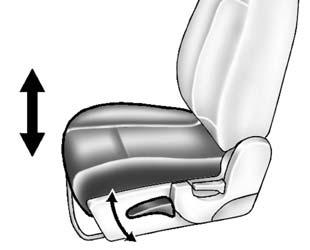 Seat height Seat lumbar support Seats, restraints 49 Power seat adjustment (Driver s seat only) {Warning Do not adjust the driver's seat while the
