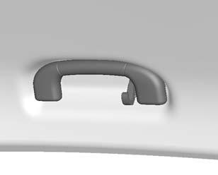 Storage 81 Roof paneling Assist grip with coat hook Passengers can use the grips for assistance in entering / exiting the vehicle, or for hand-holds during spirited driving.