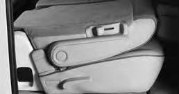 To bring the seatback forward, pull the lever up and lean your body forward. Release the lever to lock the seatback in position.