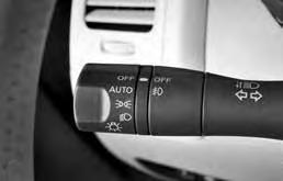 To activate the autolight system, turn the headlight control switch to the AUTO position 3 then place the ignition switch in the ON position.