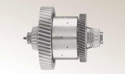 between input and output shaft, allowing the axle differential to be