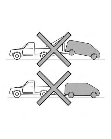 this may cause serious and expensive damage to the transmission. If it is necessary to tow the vehicle with the rear wheels raised always use towing dollies under the front wheels.
