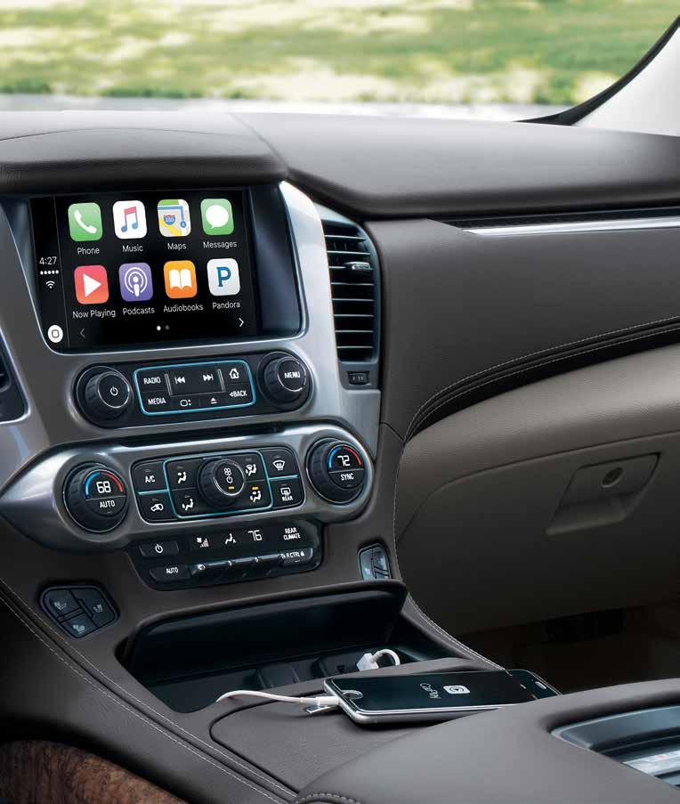 AVAILABLE Apple CarPlay COMPATIBILITY. 1 Take some of your most used compatible iphone features and put them on your vehicle s touchscreen display in a smart, simple manner.