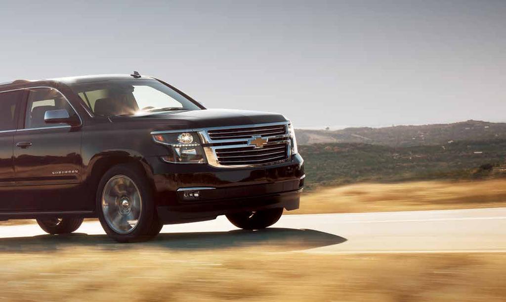 355 HORSEPOWER 383 LB.-FT. TORQUE 8,300 LBS. MAX TOWING 1 Suburban Premier in Black with available features. TAKE IT ALL WITH YOU. With an available maximum towing capability of up to 8,300 lbs.