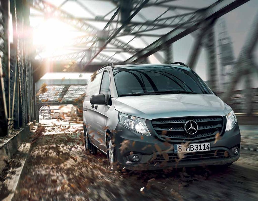 Vito panel van (Compact) Rear-wheel drive models feature BlueEFFICIENCY engine technology including ECO start/stop,
