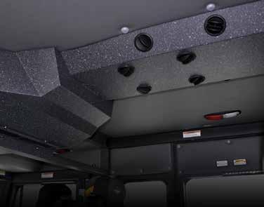 ADVANCED SEAT BELTS Reduces pressure on chest and torso Limits internal injuries Pyrotechnic Pretensioners CAB STRUCTURE Reinforced Engine Compartment Reinforced Roof Structure Forward-Roof Cab