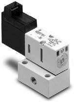 Port Solenoid Valve Direct Operated Poppet Type How to Order Valves [Option] 190 1 L plug connector M plug connector VQ D1 1 1 L Type of actuation Single type () () Latching type 1 (R) (P) () () 1