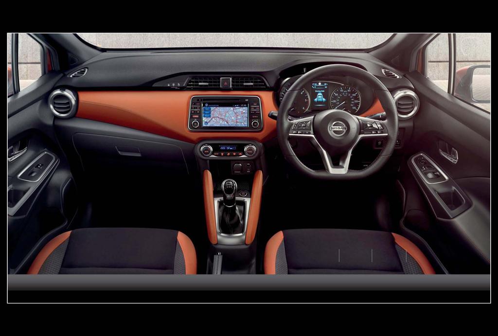 MAKE IT YOUR LIVING SPACE The NEW MICRA s interior has been finely crafted to uplift your experience on the road.