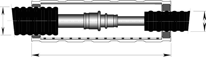 district heating pipe CALPEX I-shell Dimensions DN 20 - DN 50 (Ø 76-126 mm) 1.