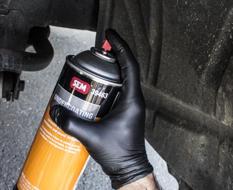 RUBBERIZED UNDERCOATING WHEN TO USE IT: On under car applications especially when painting