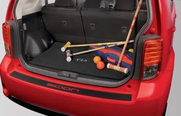 Hook and loop straps help secure the cargo liner to the seatback and a special fold-out flap helps protect the bumper during loading and unloading.