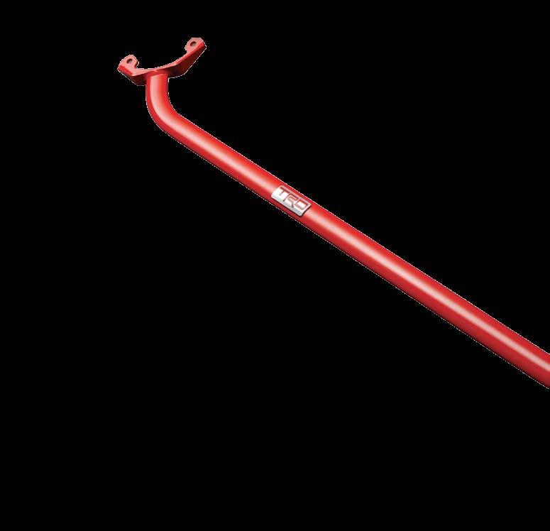 durability, with a bold TRD logo on a brushed aluminum plate Maintains proper clearances under the hood TRD REAR SWAY BAR Race-tested and designed to aid your xb when it comes to cornering, the TRD