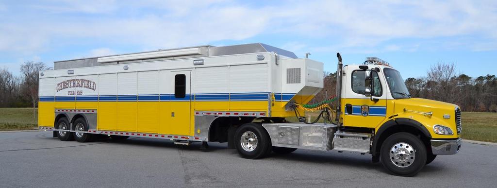 TRAILER Model TDD1687 CHESTERFIELD COUNTY FIRE & EMS Chesterfield, Virginia Chesterfield Fire and EMS serves a population of more than 340,000 citizens in central Virginia.