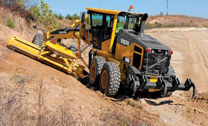 MOTOR graders Highly Efficient Volvo Powertrain (Engine, Transmission, Axles & Brakes) Triple power curves provide optimum power at all operating speeds.