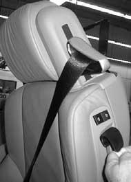 When pressed forward, the motor rapidly moves the seat to its most forward position. When the switch is pressed rearward, the seat returns to the previous set position.
