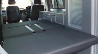 camper van and can be made to fit vehicles as small as a VW Caddy type van.