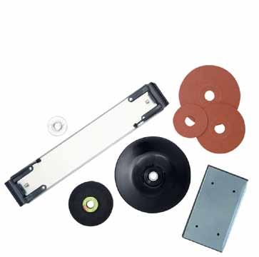 ACCESSORIES A Sander, Polisher and grinder accessories B DESCRIPTION MODEL A 6" PSA sanding pad 6PSAPAD B Set of 3