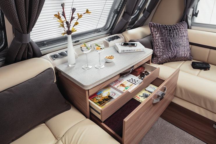 The luxurious interior is immaculately designed and cleverly detailed.
